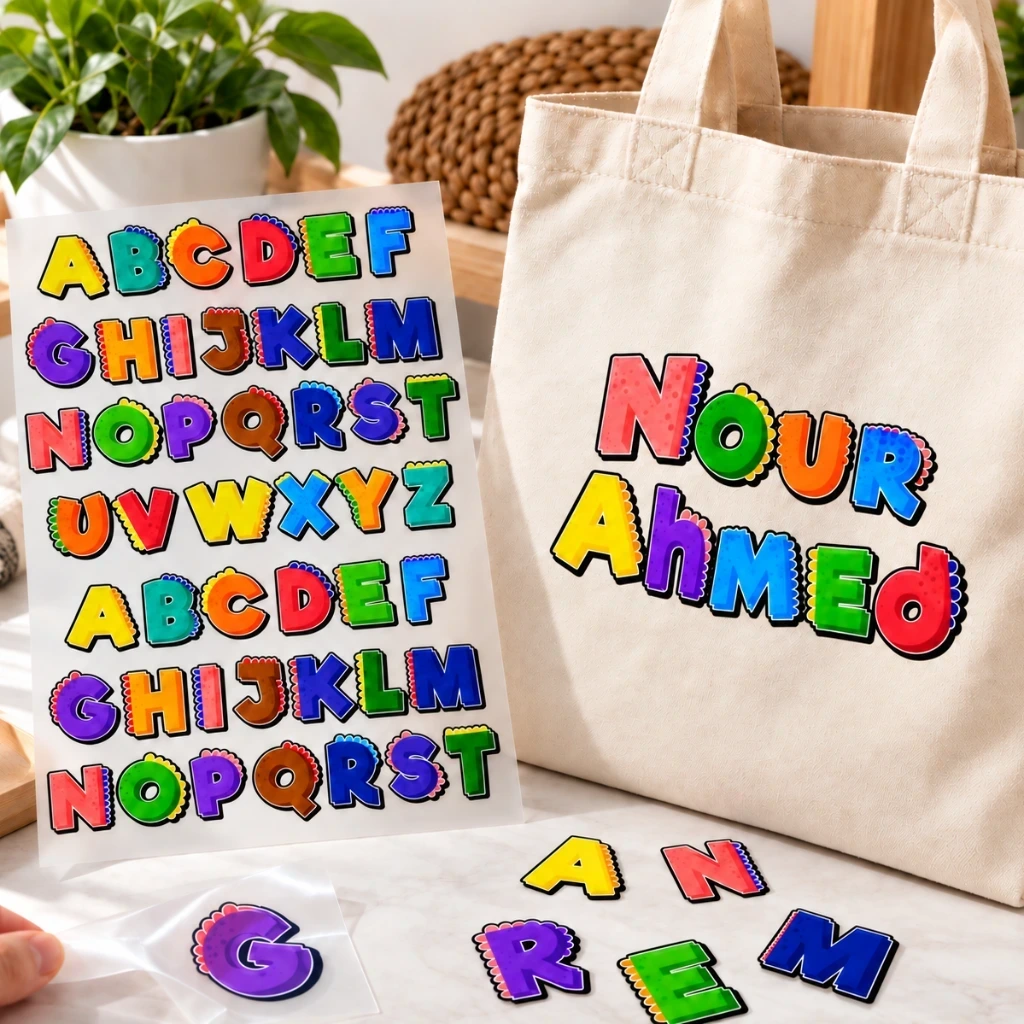 Colorful Alphabet Iron-On Letters Sheet — photo 2