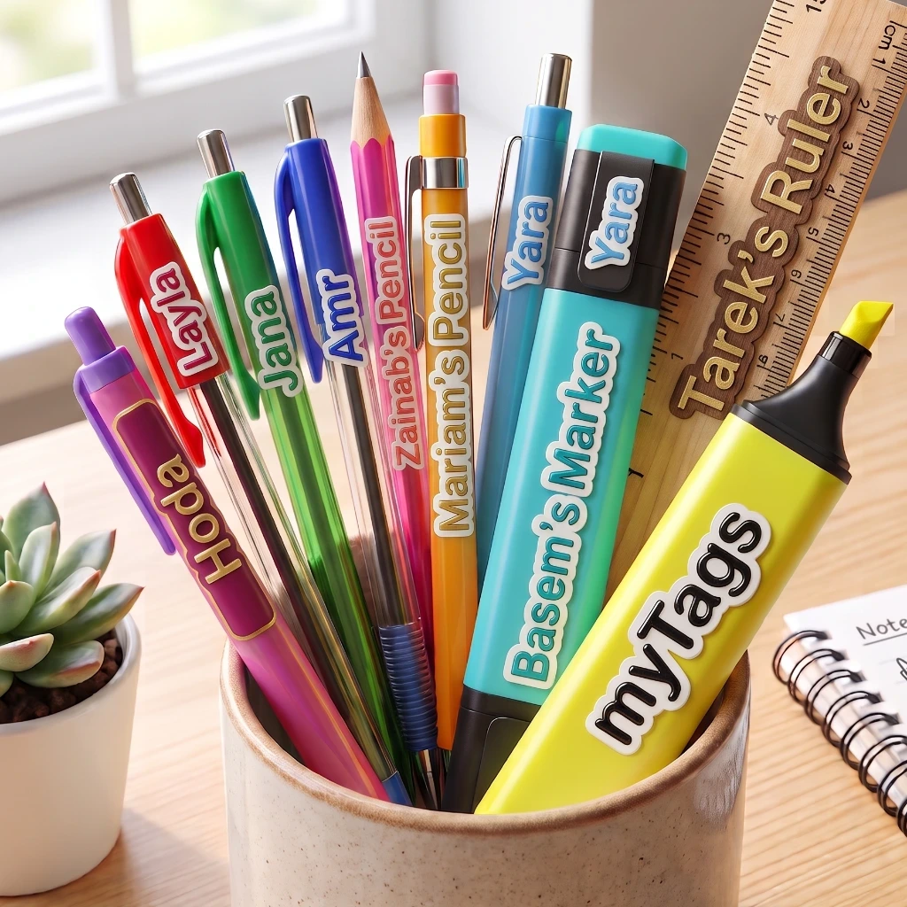 Waterproof 3D Pen Name Labels — photo 1