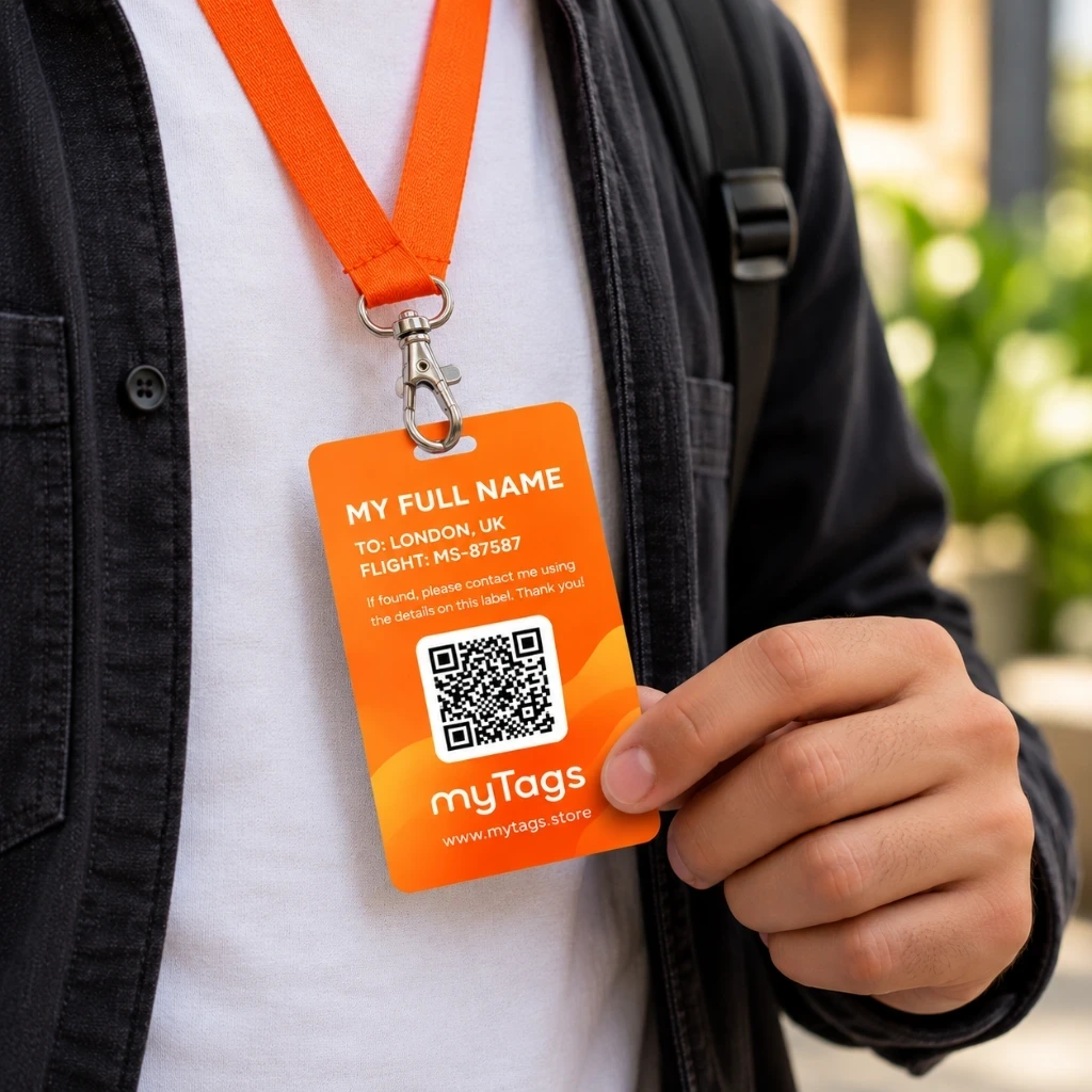 Travel Contact ID Card with QR Code thumbnail 2