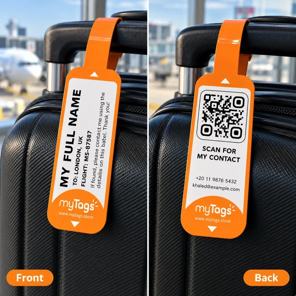 Travel Bag Contact Label - QR — photo 1