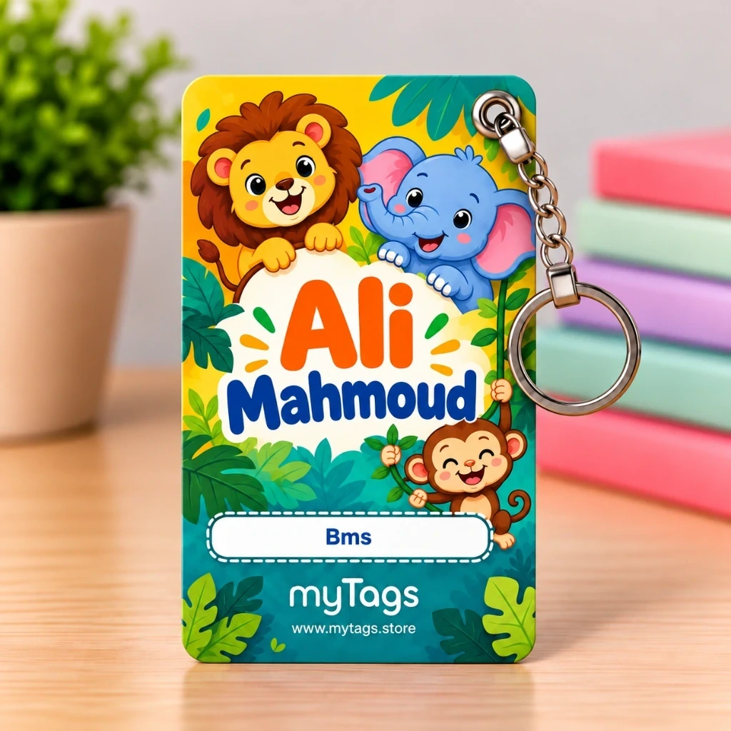 Personalized Bag ID with QR Code — Animals — photo 1